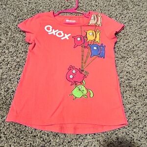Ugly Dolls 6-6X shirt coral NWOT 86